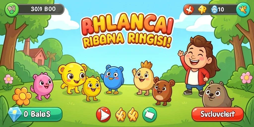 Tampilan karakter utama yang keren dan unik.