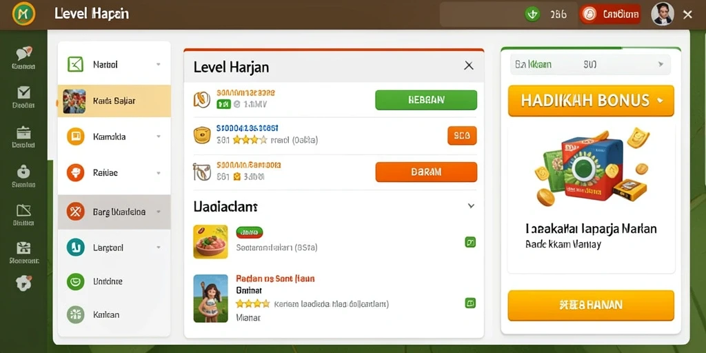 Tampilan antarmuka yang menarik dan user-friendly.